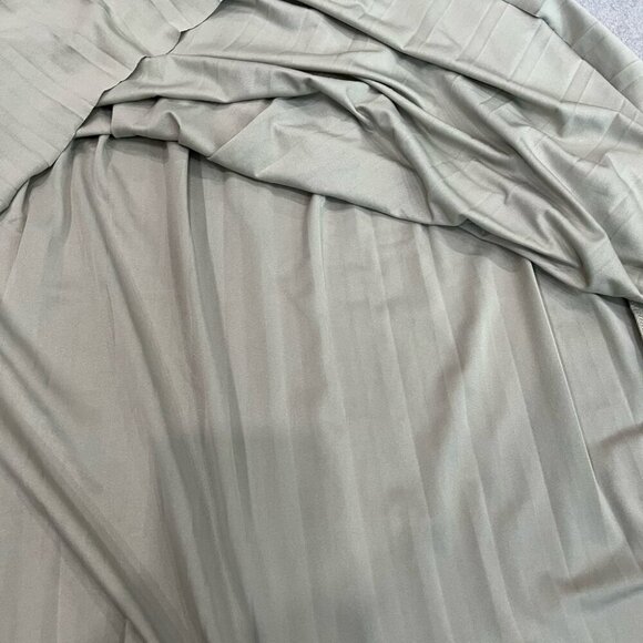 [S]H&M Dusty Green Sleeveless Pleated Dress Drawstring - Picture 8 of 9